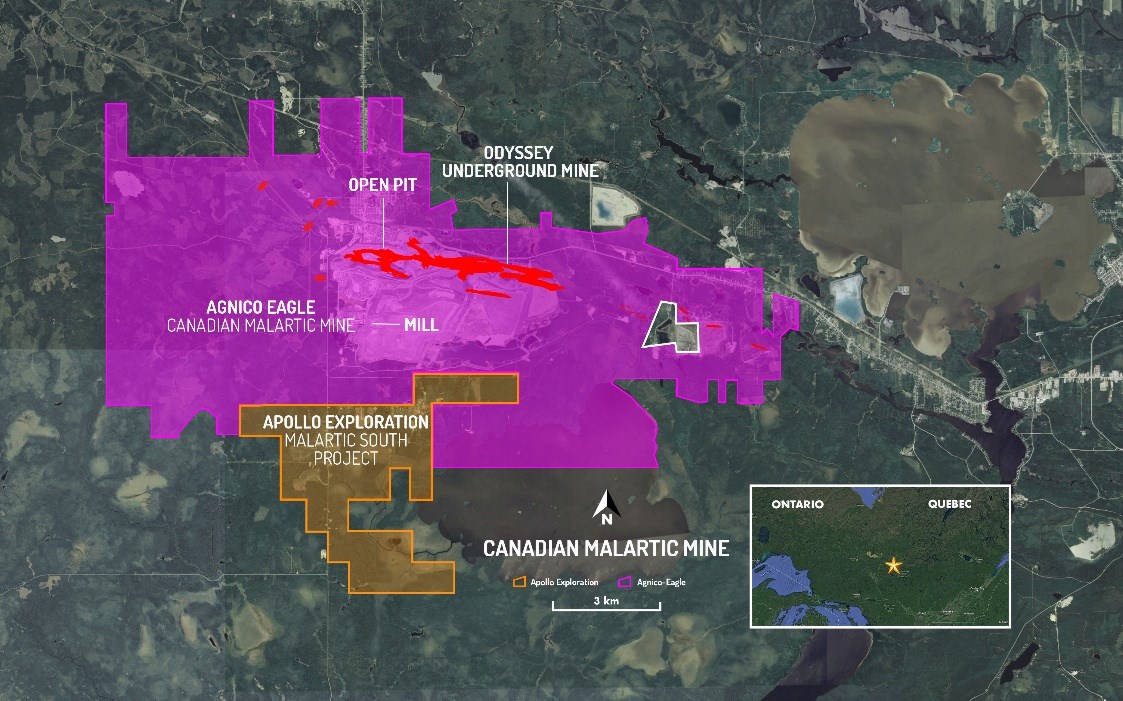 Figure 1: Malartic South Project, Quebec